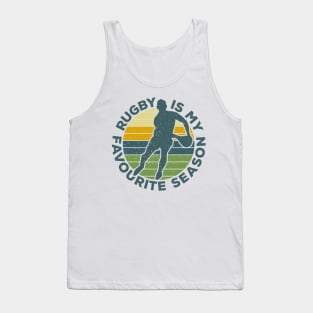 Rugby Is My Favourite Season Sport Nostalgia Tank Top